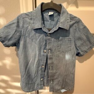 Old Navy Toddler 2T Light Denim
Blue Button Down Shirt
